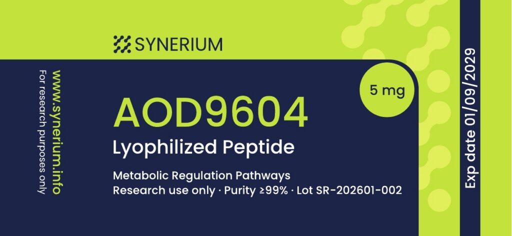 AOD9604 5 mg label