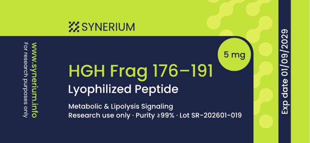HGH Frag 176-191 5 mg label