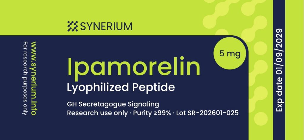 Ipamorelin 5 mg label